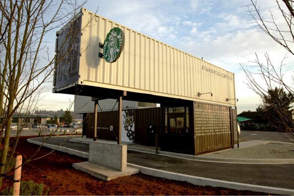 inovasi rumah dari kontainer kontainer starbucks cafe